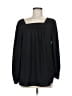 wonderly 100% Polyester Black Long Sleeve Blouse Size M - photo 1