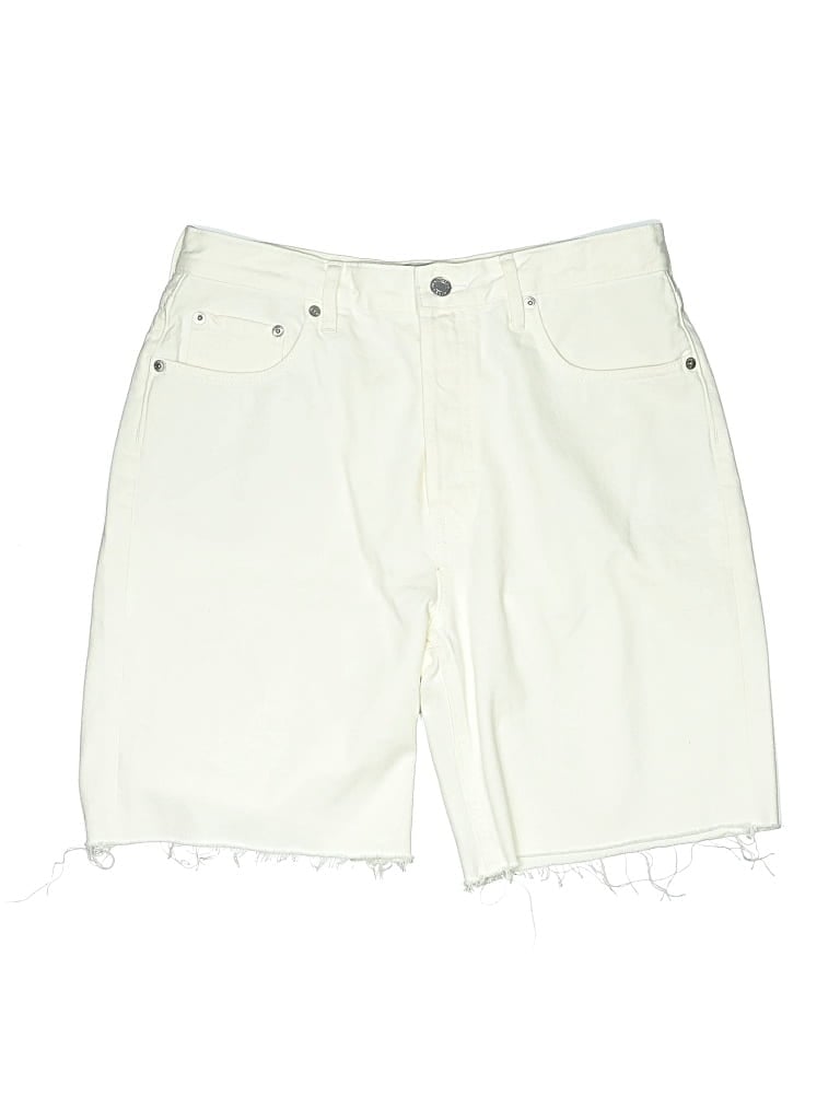 Pre-owned Everlane Denim Shorts In White