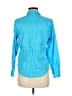 Ruby Rd. 100% Cotton Color Block Blue Long Sleeve Button-Down Shirt Size 8 (petite) - photo 2