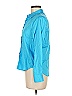 Ruby Rd. 100% Cotton Color Block Blue Long Sleeve Button-Down Shirt Size 8 (petite) - photo 5