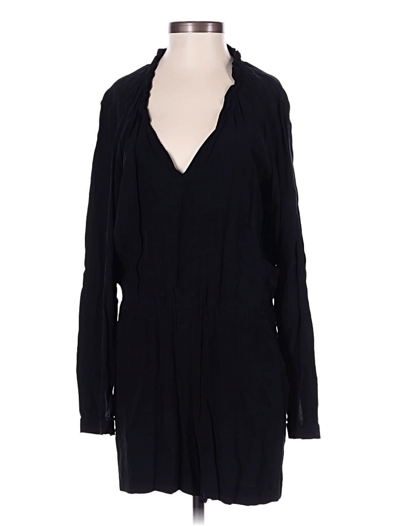 Pre-owned Ann Taylor Loft Romper In Black