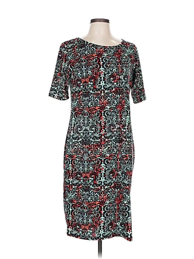 Pre-owned Lularoe Casual Dress In Blue