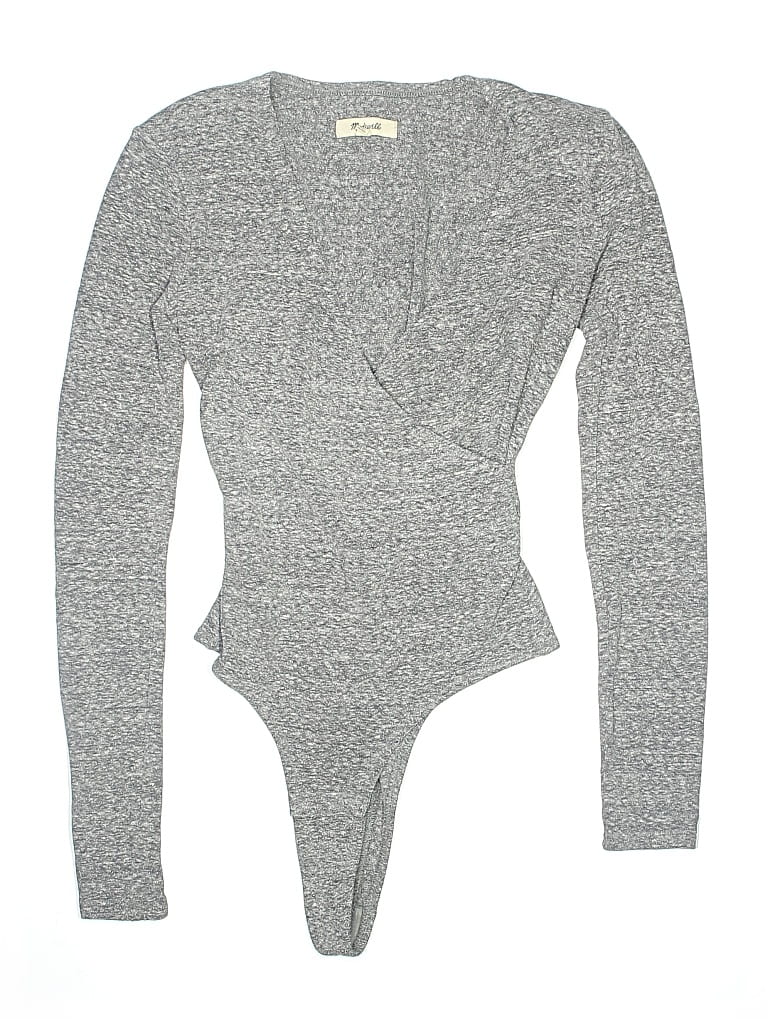 Pre-owned Madewell Bodysuit In Gray