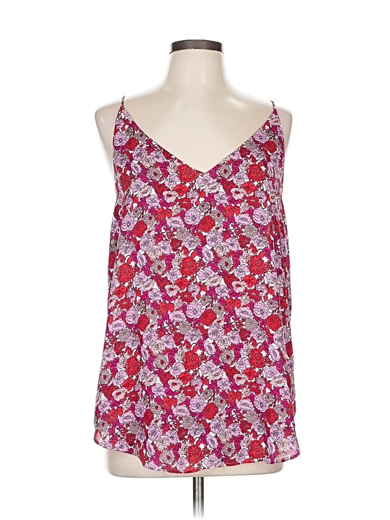 Pre-owned Ann Taylor Loft Outlet Sleeveless Top Red Sweetheart Neckline Tops