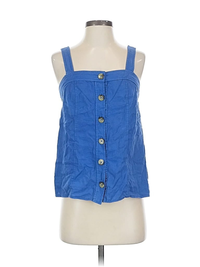 Pre-owned Maeve By Anthropologie Sleeveless Blouse In Blue