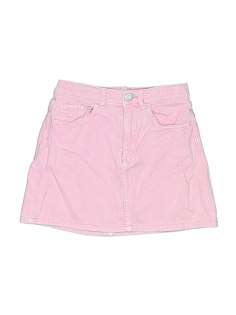 H&M Pre-owned Kids' Denim Skirt In Pink