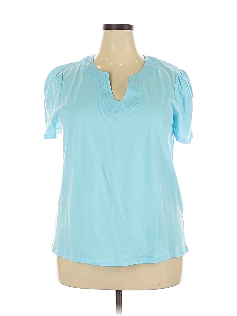 Rafaella Short Sleeve T-shirt In Blue