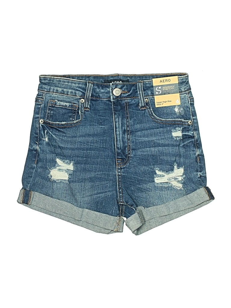 Aero Denim Shorts In Blue