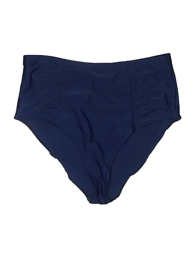 Pre-owned Forever 21 Plus Swimsuit Bottoms In Blue