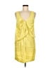 Robert Rodriguez 100% Polyester Yellow Cocktail Dress Size 6 - photo 1
