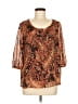 212 Collection Brown 3/4 Sleeve Blouse Size M - photo 1
