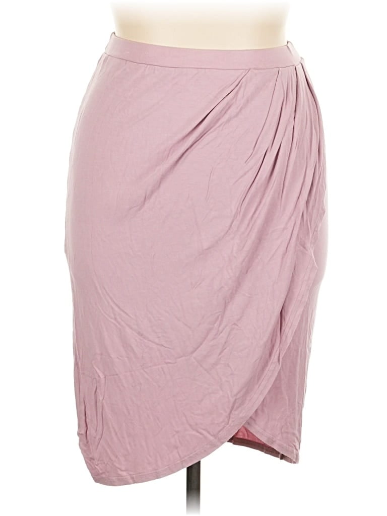 Pre-owned Missguided Formal Skirt In Pink