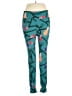 Lularoe Print Teal Leggings Size 1X (Tall & Curvy) - photo 1