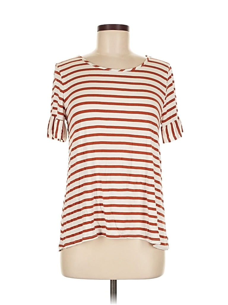 Pre-owned Green Envelope Short Sleeve T-shirt In Red