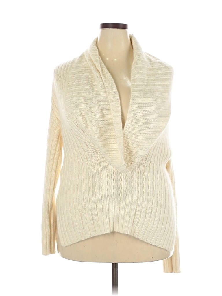 Pre-owned Ann Taylor Sweater Vest In White