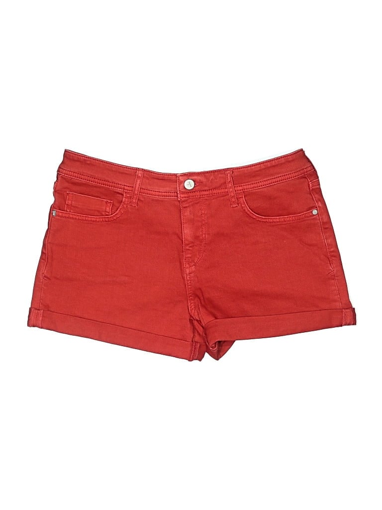 Pre-owned Pilcro And The Letterpress Denim Shorts In Red