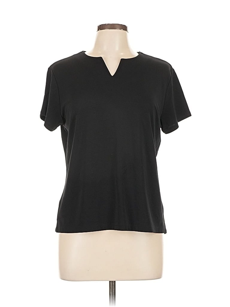 Pre-owned Talbots Short Sleeve T-shirt In Black