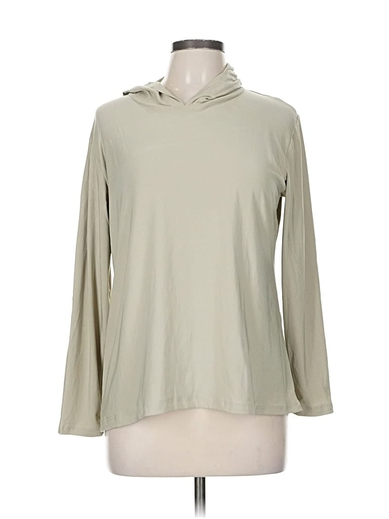 Pre-owned Real Essentials 3/4 Sleeve T-shirt In Brown