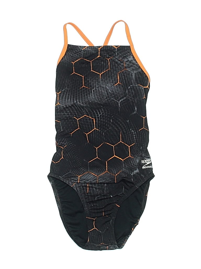 Pre-owned Speedo One Piece Swimsuit In Black