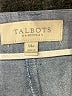 Talbots Outlet 100% Cotton Chevron-herringbone Blue Casual Pants Size 10 - photo 3