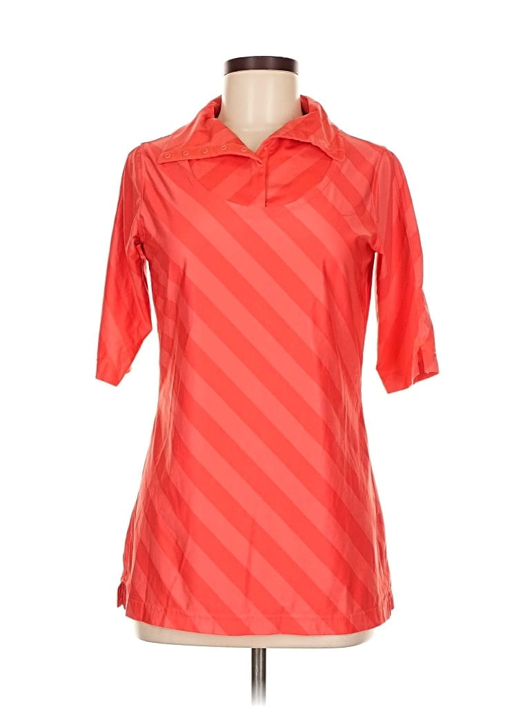 Pre-owned Nike Short Sleeve Blouse In Orange