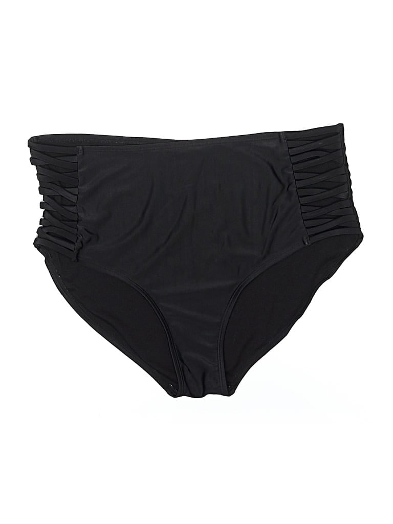 Pre-owned Unbranded Swimsuit Bottoms In Black