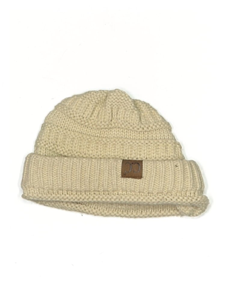 Pre-owned C.c Exclusives Beanie Hat In White