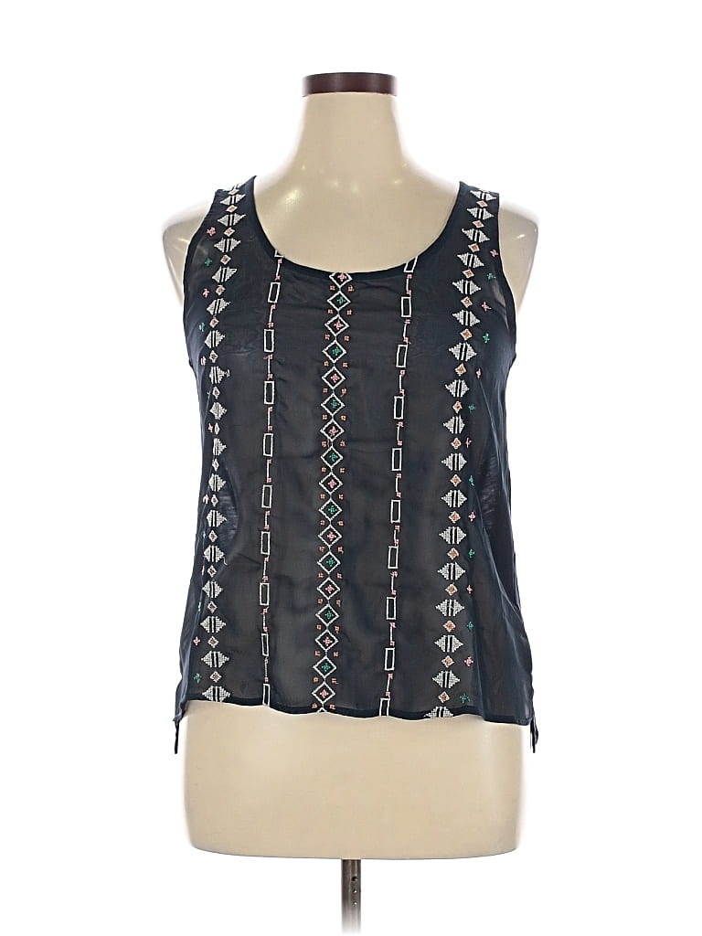 Pre-owned Bobeau Sleeveless Blouse In Blue