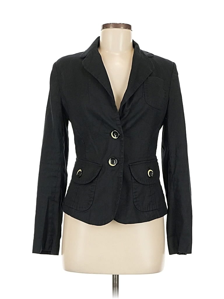 Pre-owned Banana Republic Factory Store Blazer Jacket In Black