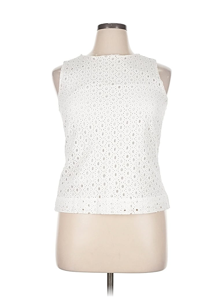 Pre-owned Ruby Rd. Tank Top White Halter Neckline Tops