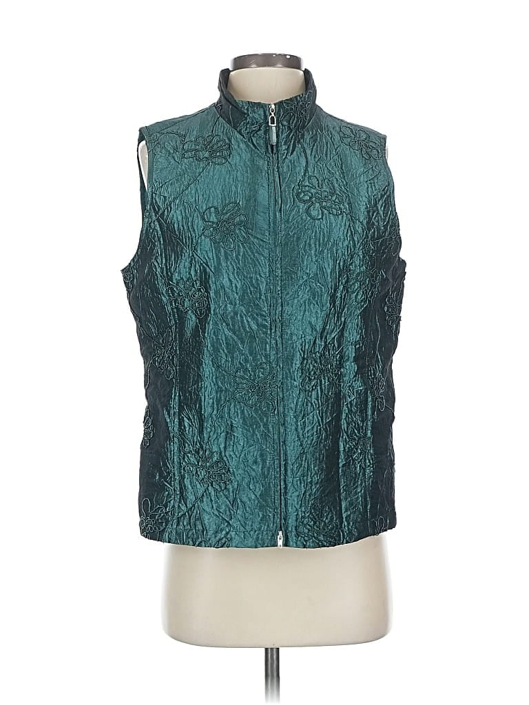 Pre-owned Coldwater Creek Vest In Blue