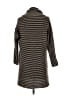 Zoe Couture Chevron-herringbone Gray Brown Wool Cardigan Size S - photo 2