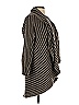 Zoe Couture Chevron-herringbone Gray Brown Wool Cardigan Size S - photo 4