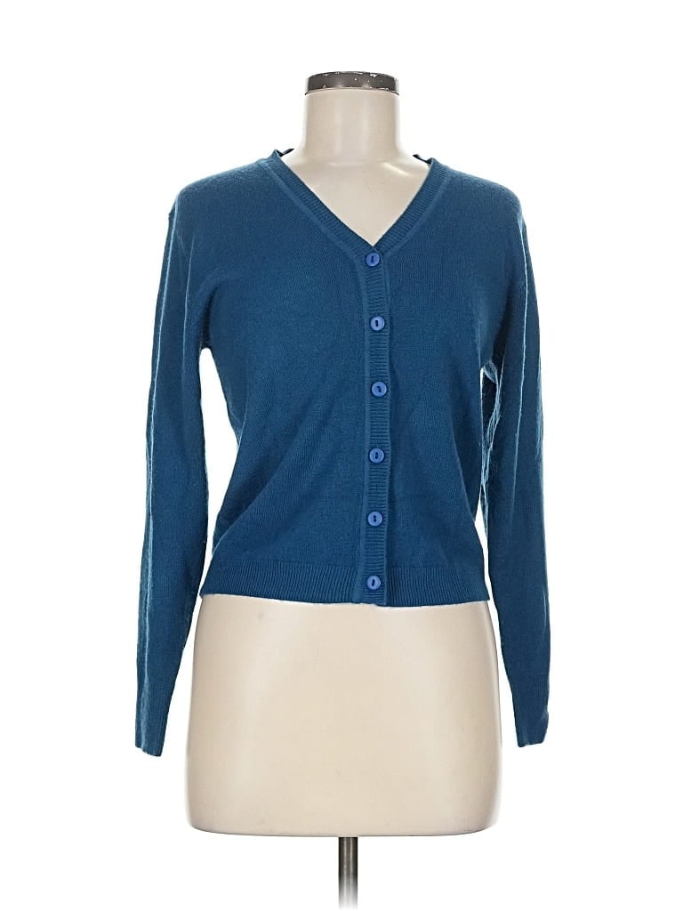 Pre-owned Assorted Brands Cardigan Sweater In Blue