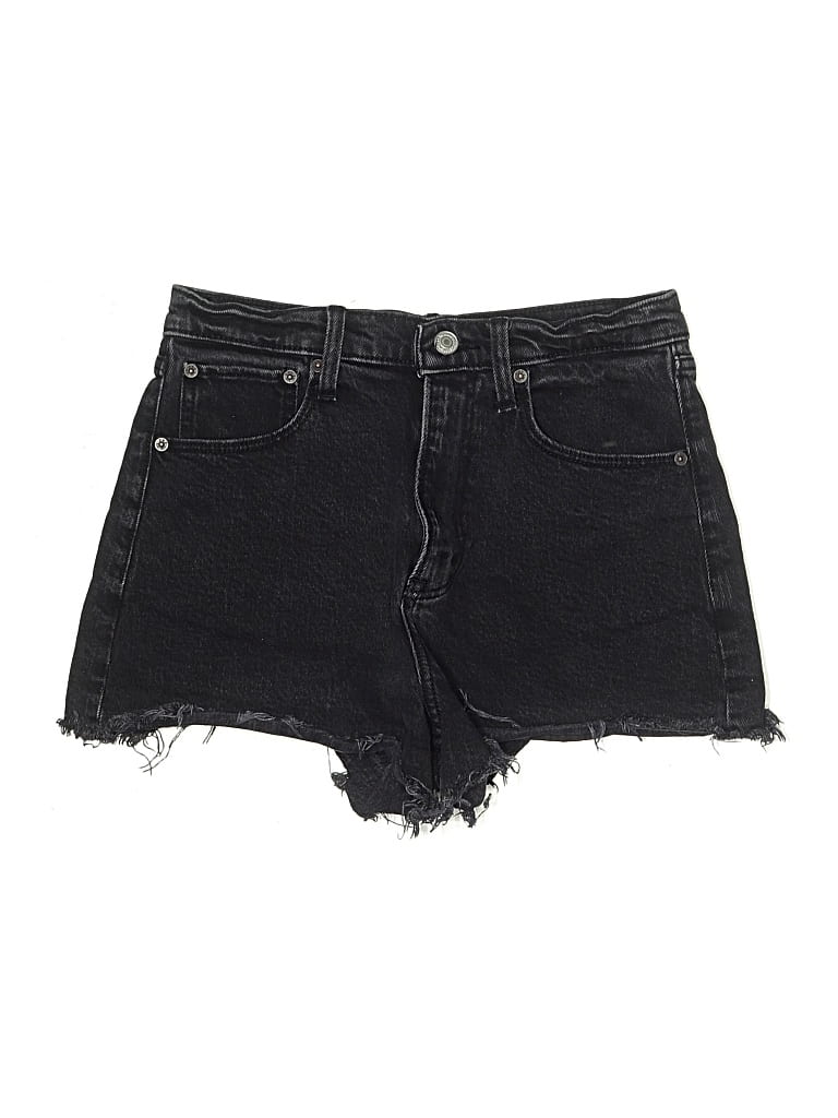 Pre-owned Abercrombie & Fitch Denim Shorts In Black