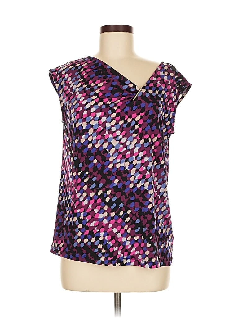 Pre-owned Dana Buchman Sleeveless Blouse In Purple