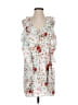 Parker 100% Polyester Print White Casual Dress Size XS - photo 1