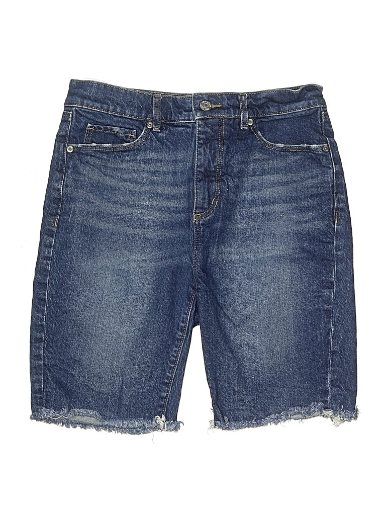 Pre-owned Ann Taylor Loft Denim Shorts In Blue