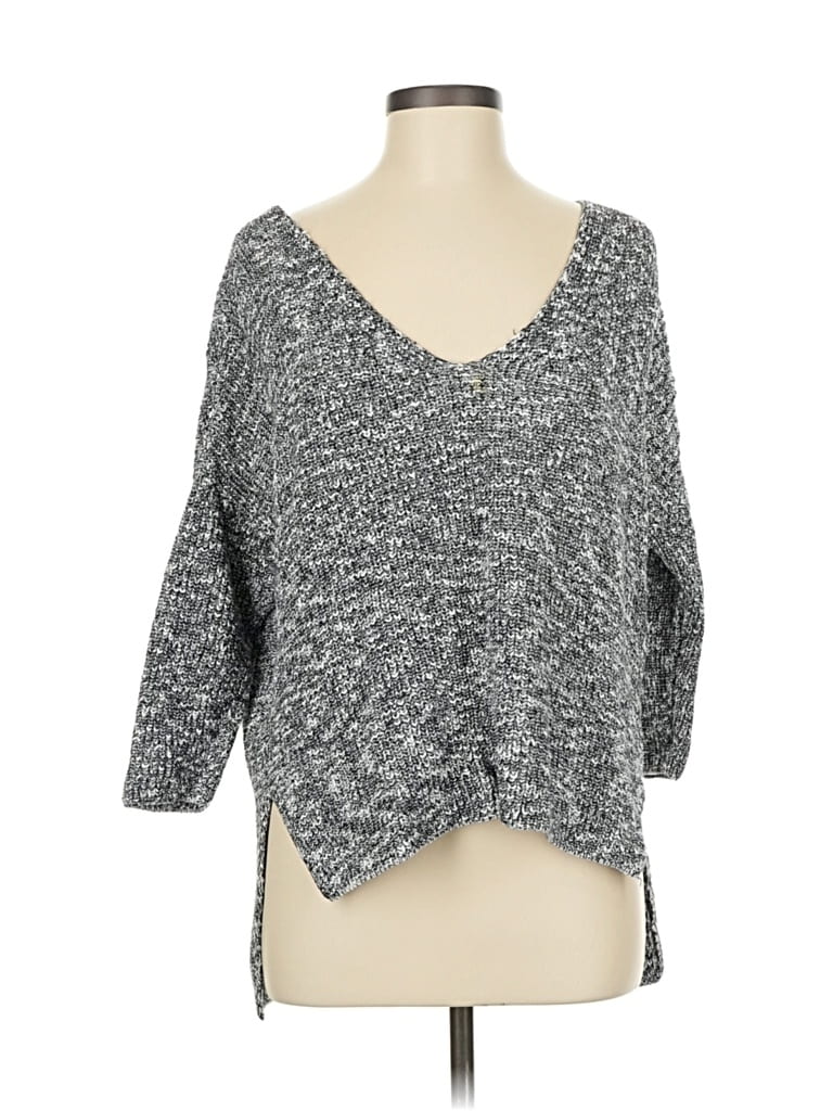 Pre-owned Express Pullover Sweater In Gray