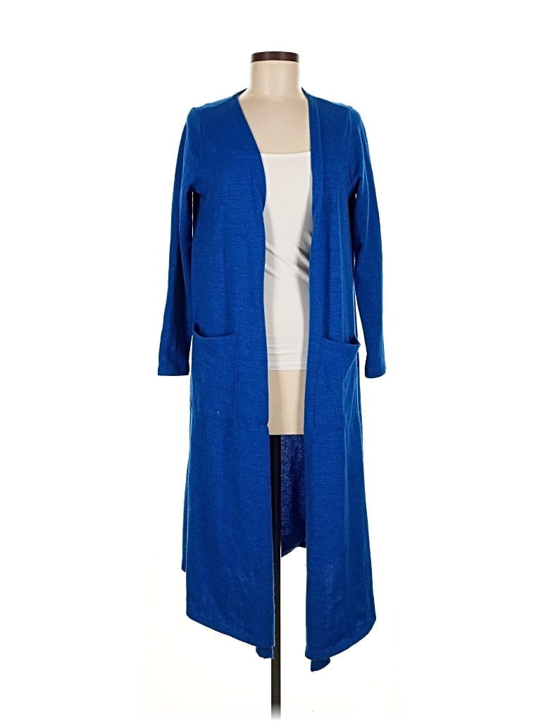 Pre-owned Lularoe Cardigan Sweater In Blue