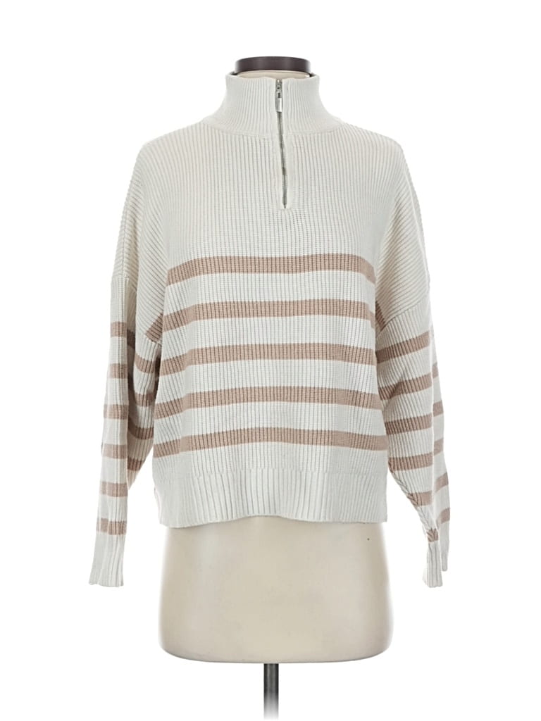 Pre-owned Mng Pullover Sweater In Brown