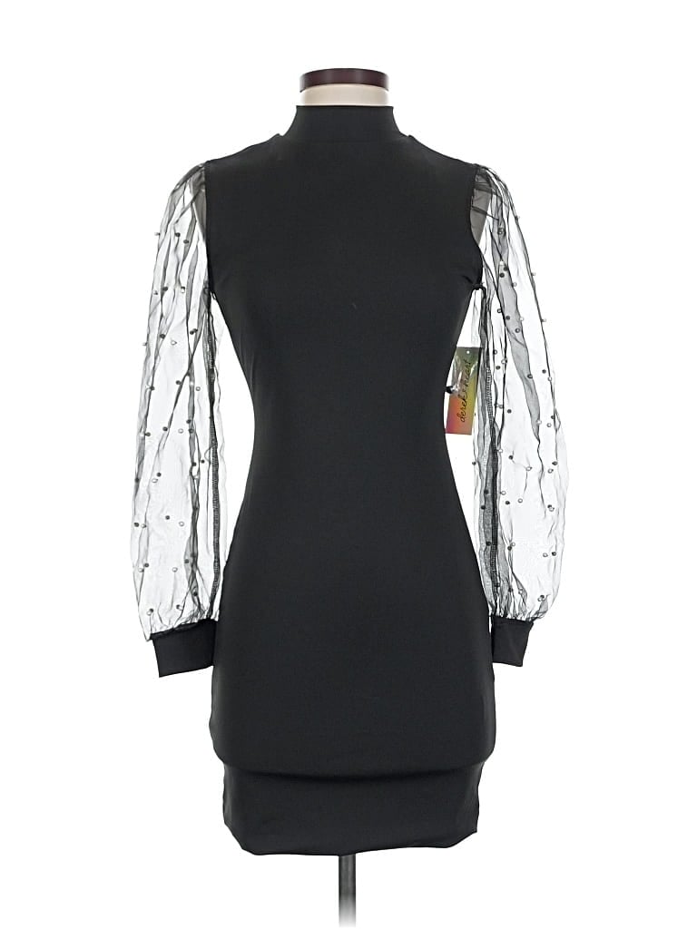Pre-owned Derek Heart Cocktail Dress In Black
