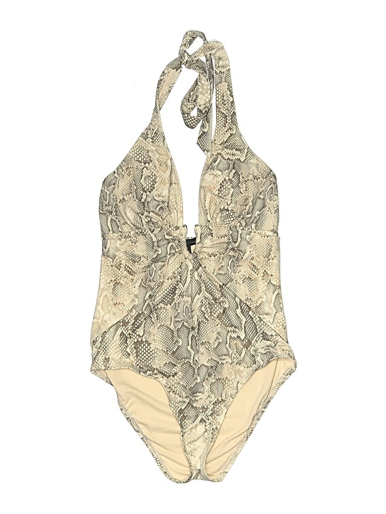 Pre-owned White House Black Market One Piece Swimsuit In White