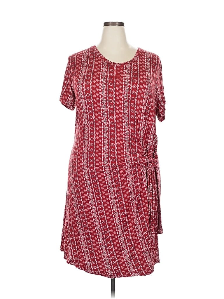 Pre-owned Live Well Active Casual Dress In Red