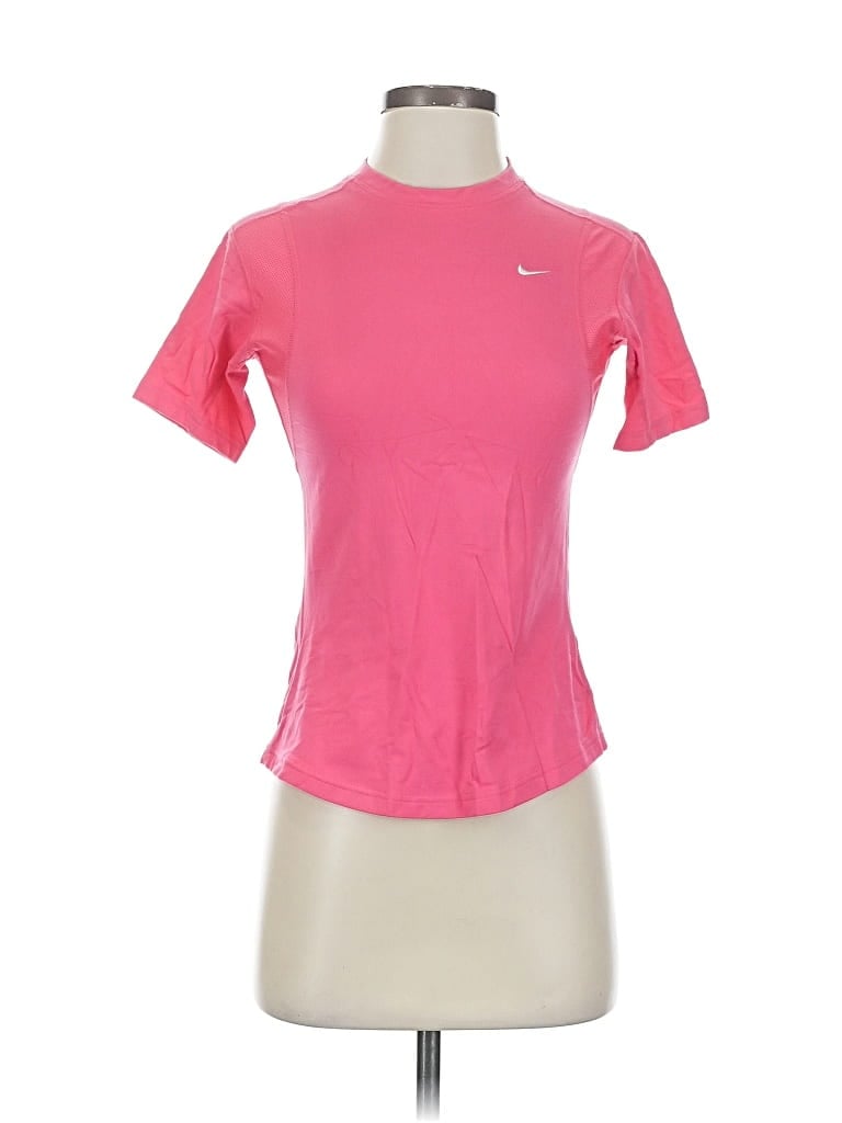 Pre-owned Nike Active T-shirt In Pink