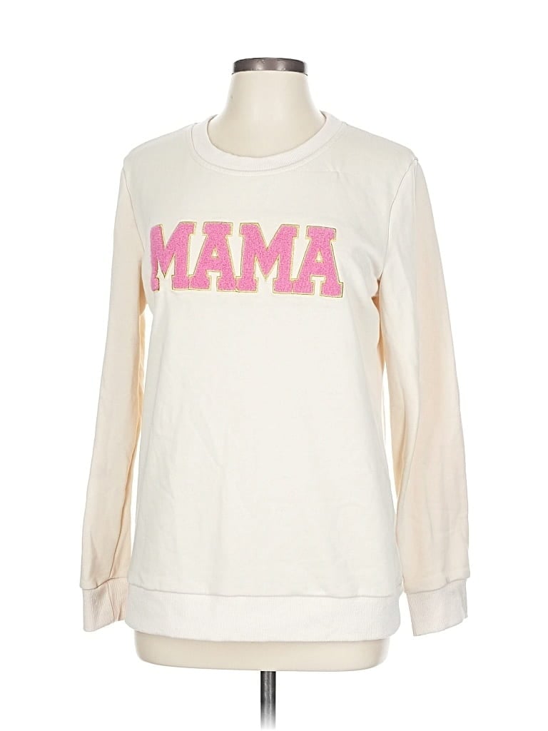 Pre-owned Unbranded Sweatshirt In White