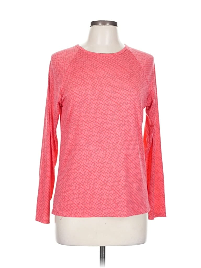 Pre-owned Caribbean Joe Long Sleeve T-shirt In Red