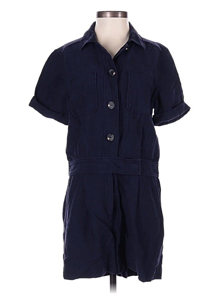 Pre-owned Ann Taylor Romper In Blue