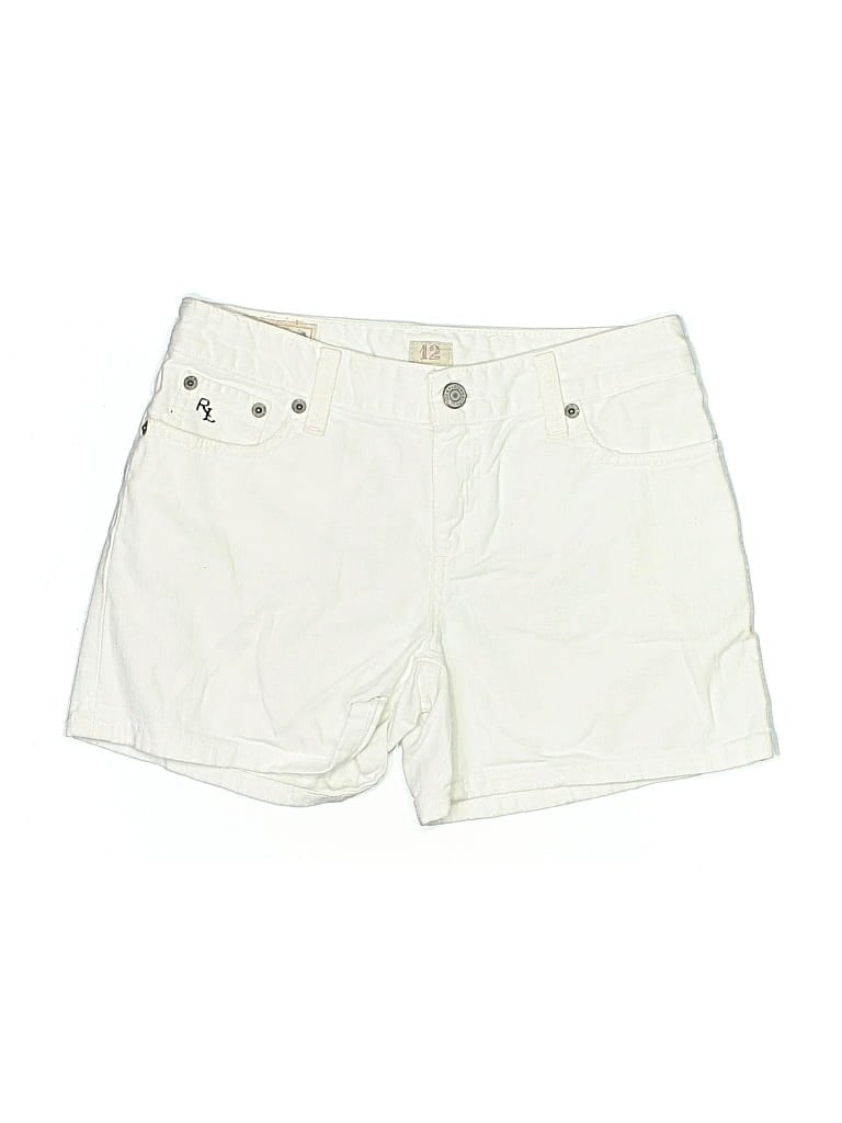 Pre-owned Polo By Ralph Lauren Denim Shorts In White