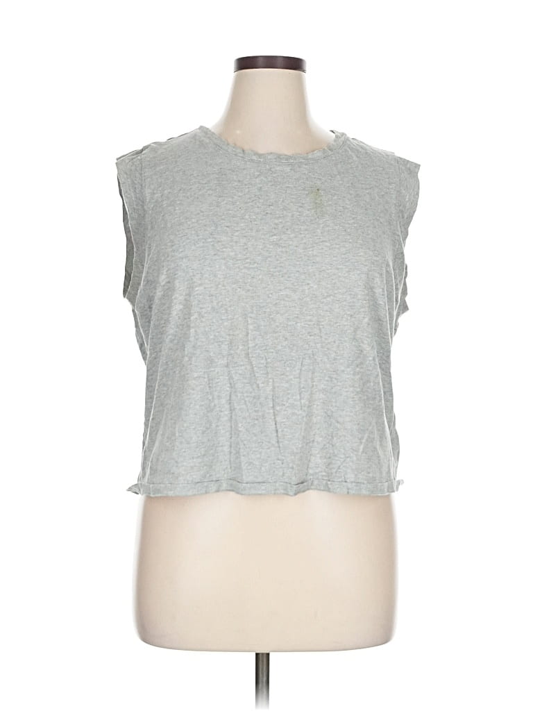 BANANA REPUBLIC Pre-owned Sleeveless T-shirt In Silver
